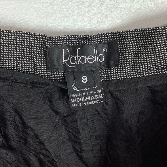 𝅺Vintage Rafaella Women's High Rise Wool Pleated Dress Pants Career Trousers 8 - Picture 6 of 8